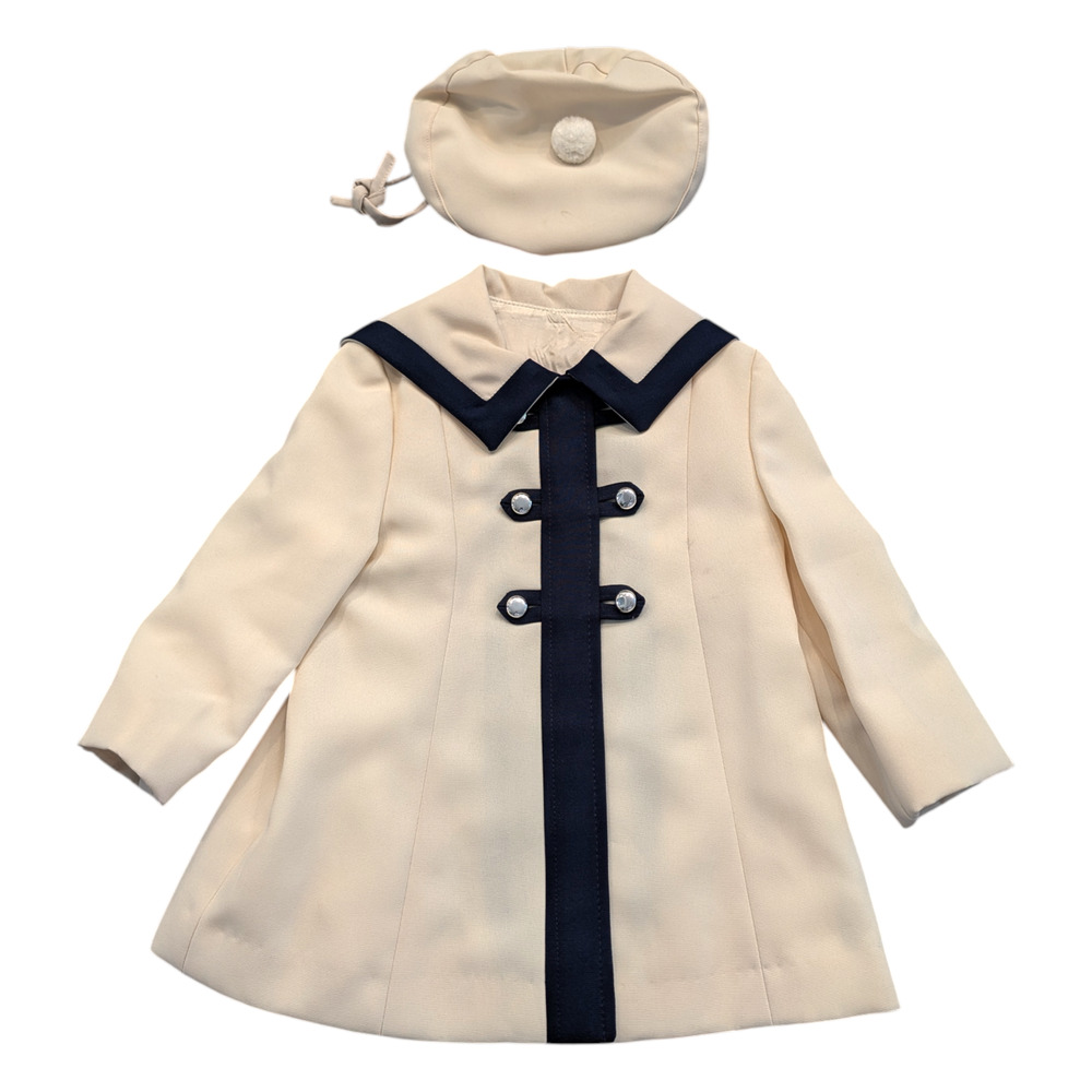 70's/80's Youth Sailor Jacket and Beret Hat set